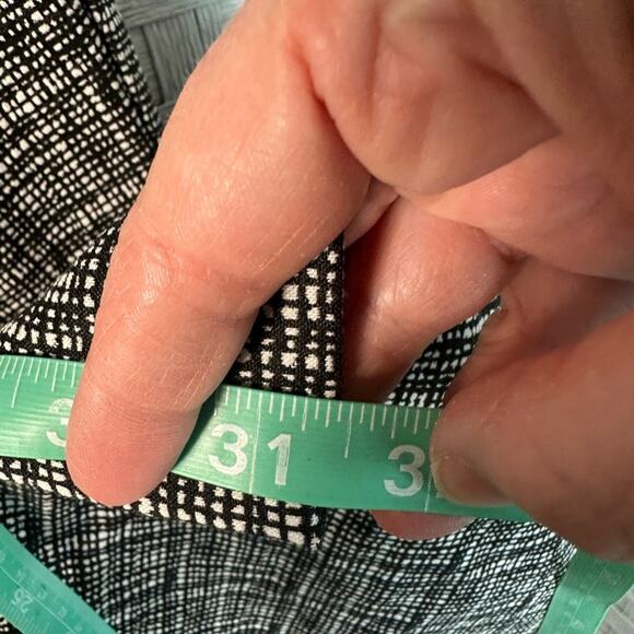 Lane Bryant black white plaid trouser dress pants with pockets plaid plus size - Picture 8 of 9